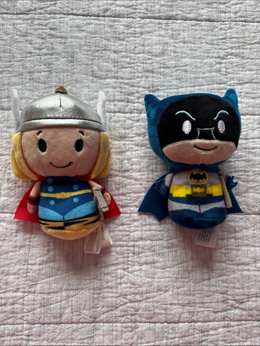 Marvel Thor & DC Batman Plush Hallmark itty bittys